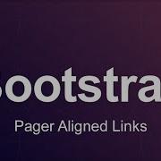 Bootstrap 3 Tutorial 48 Pager Aligned Links