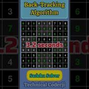 GUI Visualization Solving Sudoku With Backtracking Python Pygame Coding Ai Shorts