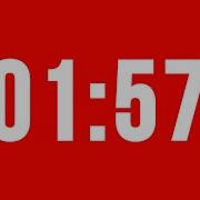 1 Minute 57 Second Timer With Alarm Without Music
