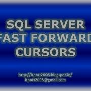 Fast Forward Cursors In SQL Server