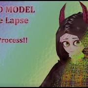 MMD Model Time Lapse Full Process PMX Editor Read Desc