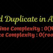 Finding Duplicates In Array Algorithm Explanation By AlGOds