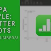 Apple Numbers APA Scatterplot Tutorial