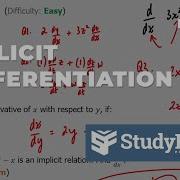 Implicit Differentiation Examples Part 2