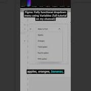 How To Build A Dropdown Menu In Figma Figma Ux Ui Design Prototype