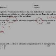 VB Writing While Loops Worksheet 2
