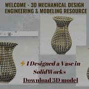 I Designed A Vase In SolidWorks Download 3D Model