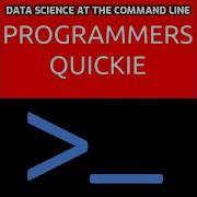 Data Science At The Command Line