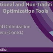 Lecture 34 A Practical Optimization Problem Contd
