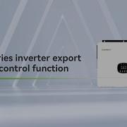 SPE Series Inverter Export Power Control Function Export Power Control Feed To Grid Disable Enable