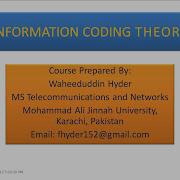 Information Coding Theory Part 18 Convolutional Coding