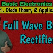 Full Wave Bridge Rectifier Basics Electronics Diode Theory Applications Btech 1st Year
