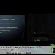 Introduction To Malware Development In C By Jayden Caelli BSides Canberra 2023