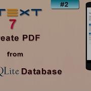 2 Create PDF From SQLite Database Itext Pdf Android Itext Android Studio Tutorial