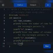 How To Write A C Program To Print A Pattern Of Rectangle Shape Using Stars