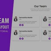Responsive Our Team Section In HTML CSS