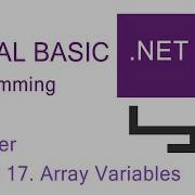 Программирование на Visual Basic NET Урок 17 для начинающих Переменные массивы