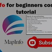 Mapinfo For Beginners Complete Tutorial 05
