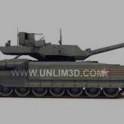 T 14 ARMATA New Russian Battle Tank 3d Model Available