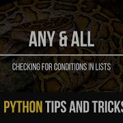 Any All Functions Python Tips And Tricks 7