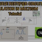 HALF WAVE RECTIFIER CIRCUIT SIMULATION USING MULTISIM TUTORIAL FOR BEGINNERS