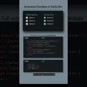 Animated Checkbox Redio Button In HTML Trending Coding Webdesign Shorts Htmlcss Shortsfeed