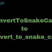 Javascript Camel Case To Snake Case