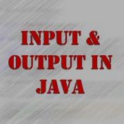 Input And Output Demo In Java