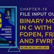 Let Us C Solutions C Programming How To Open A File In Binary Mode In C Language Binary Mode