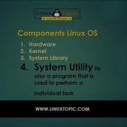 Components Of Linux Operating System
