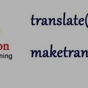 Python Tutorials String Methods Translate Maketrans