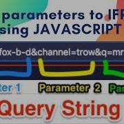 Programmatically Passing URL Parameters To IFrame Src Using JavaScript
