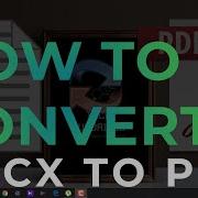How To Convert A Docx File To PDF Tech Tutorials