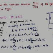 Problem 2 On Determining Transfer Function Of Given Mechanical System