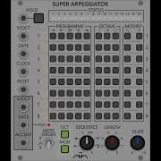 Super Arpeggiator With Clocked Random Gates VCV Rack Patch