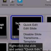 Quick Edit A Slide ProPresenter