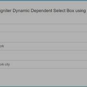 Ajax Dynamic Dependent Dropdown In Codeigniter