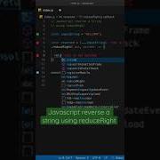 Javascript Reverse A String Using ReduceRight Js Webdev Shorts Javascript