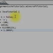 Java Programmierung Episode 2 Variablen Operatoren GER HD