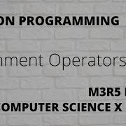 Python Assignment Operators Hindi
