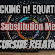 Time Complexity Of N By Back Substitution Method Of Recursive Relation Equations