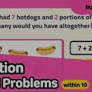 Addition Word Problems Up To 10 Kindergarten Grade 1 Math Questions