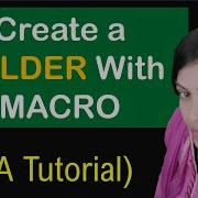 How To Create A Folder With VBA VBA Tutorial In Hindi VBA For Beginners