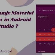 Date Range Material Design In Android Studio DateRange