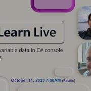 Learn Live Work With Variable Data In C Console Applications