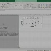 Using Excel To Create A Residual Plot