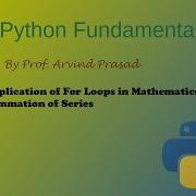 Python For Loops And Summation Of Series
