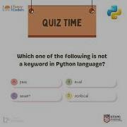 Python Quiz Keywords In Python TeenyCoders Python