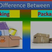 Difference Between Packing And Packaging
