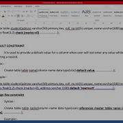Constraints In SQL Part 2
